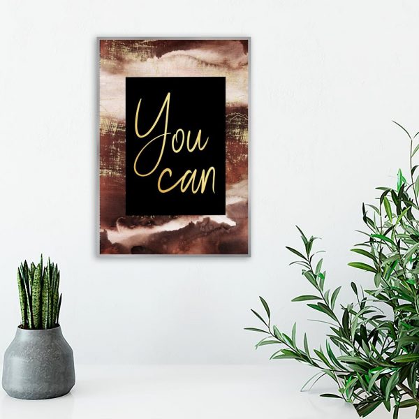 you can - plakat na siłownię