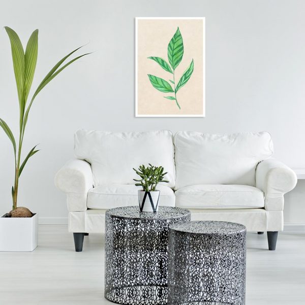 plakat botaniczny z kwiatem