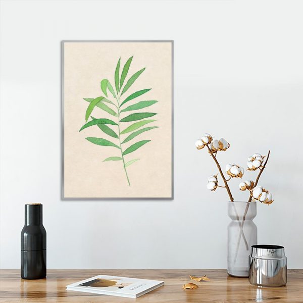 dekoracja z liściem