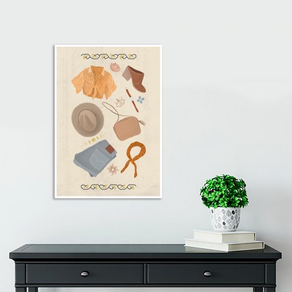 plakat -ubrania