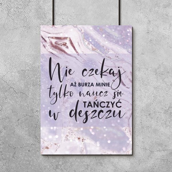różowa dekoracja motywacyjna