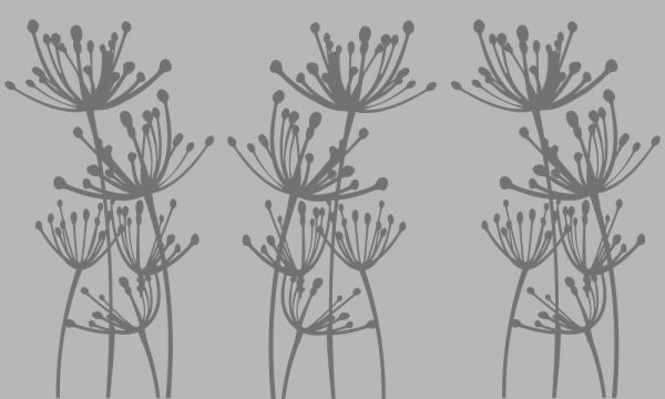 firanka samoprzylepna z roślinami