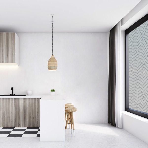 Okleina na szybę romby do kuchni