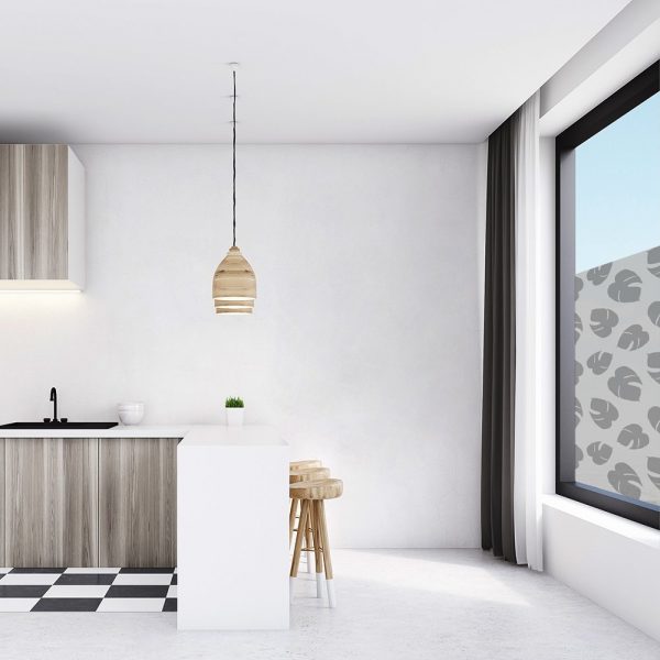 Folia okienna z roślinnym wzorem do kuchni