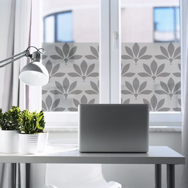 naklejka okienna kwiaty