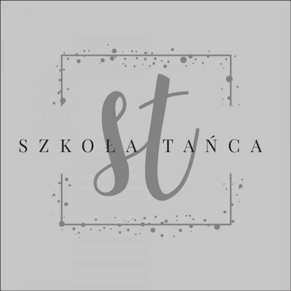 naklejka na szybę z logiem szkoły tańca