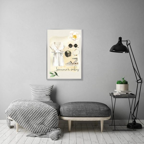 plakat do salonu z napisem Summer Vibes
