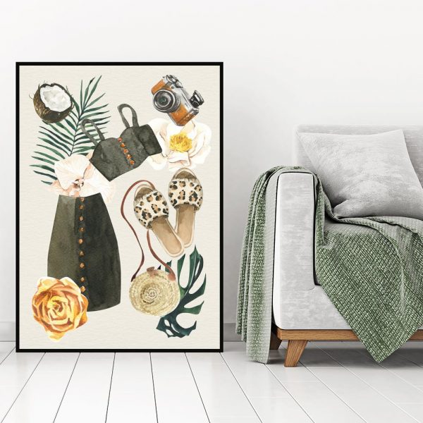 plakat ubrania letnie