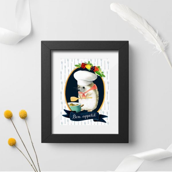 plakat z motywem jeżyka