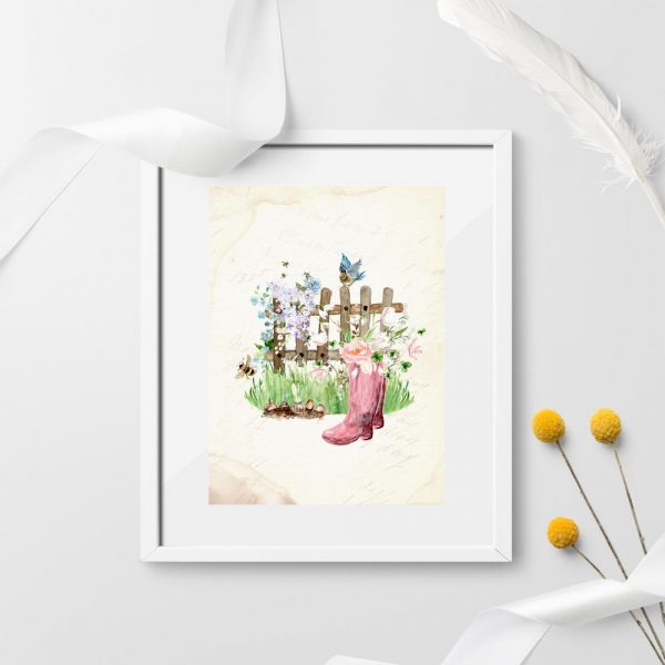 plakat z motywem wiosny