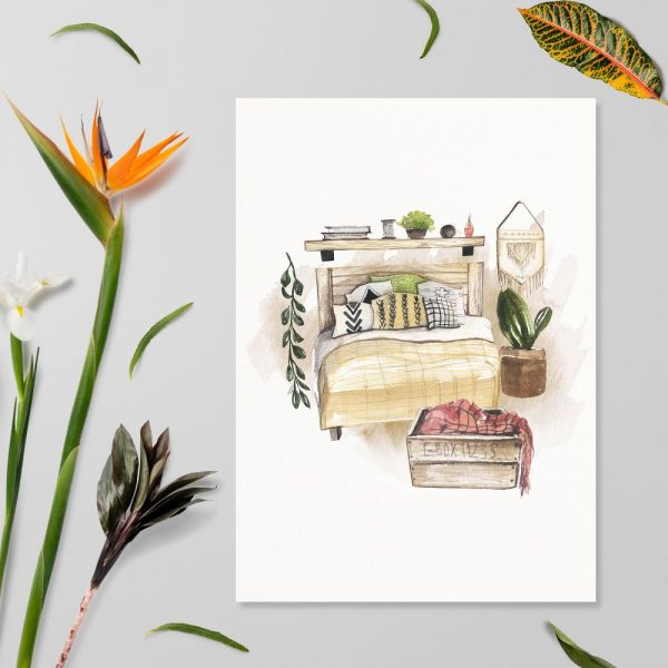 plakat sypiania boho