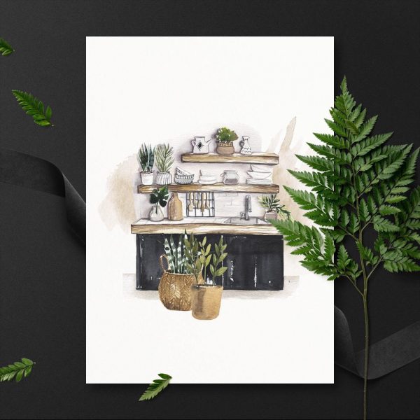 plakat pomieszczenie w domu