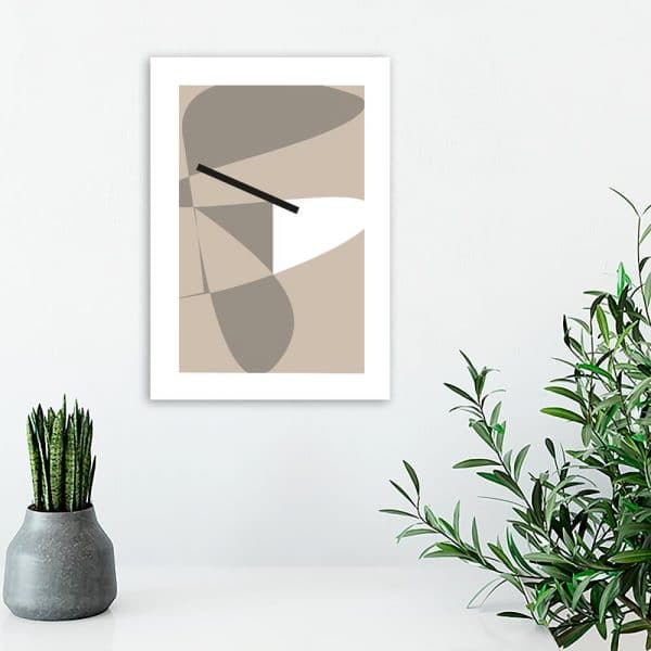 plakat z motywem abstrakcji