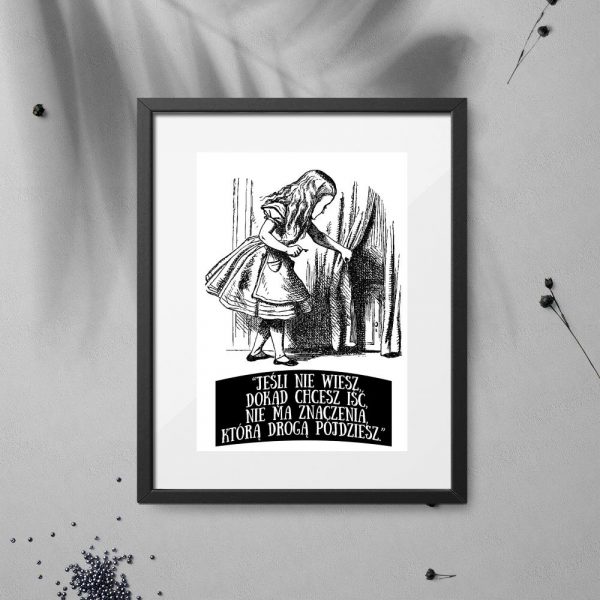 plakat cytat alicja w krainie czarów