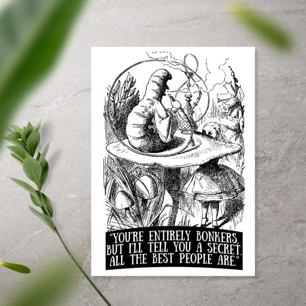 plakat z motywem czarno-białym