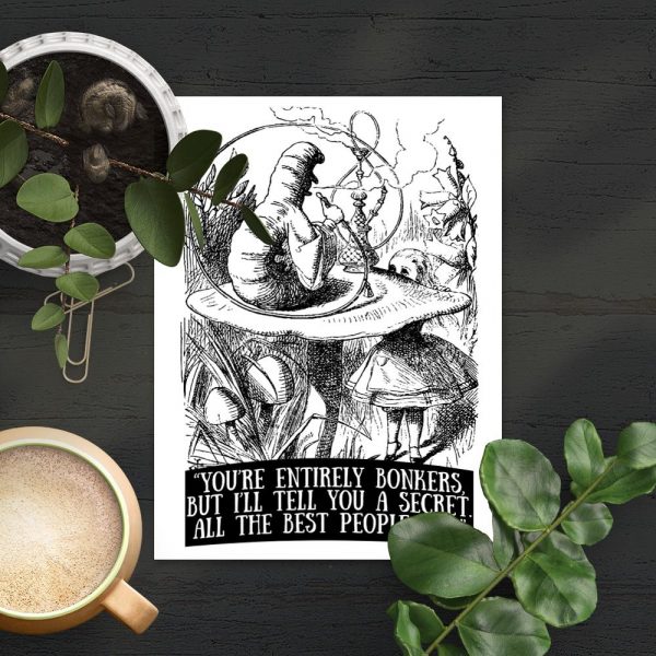 plakat cytat alicja w krainie czarów