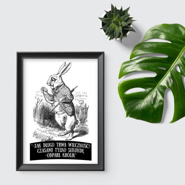 plakat ilustracja alicja w krainie czarów