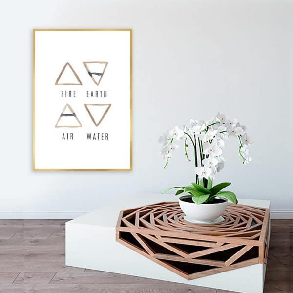 plakat motyw żywiołów