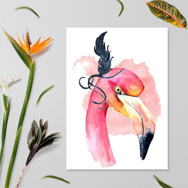 Plakat pani flaming