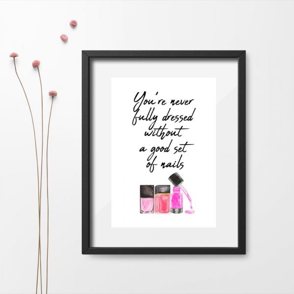 plakat dla manikiurzystki