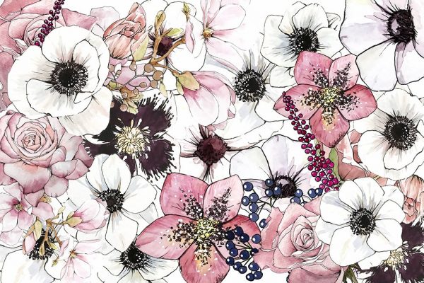 fototapeta z kwiatami