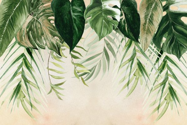 tapeta tropikalne liście