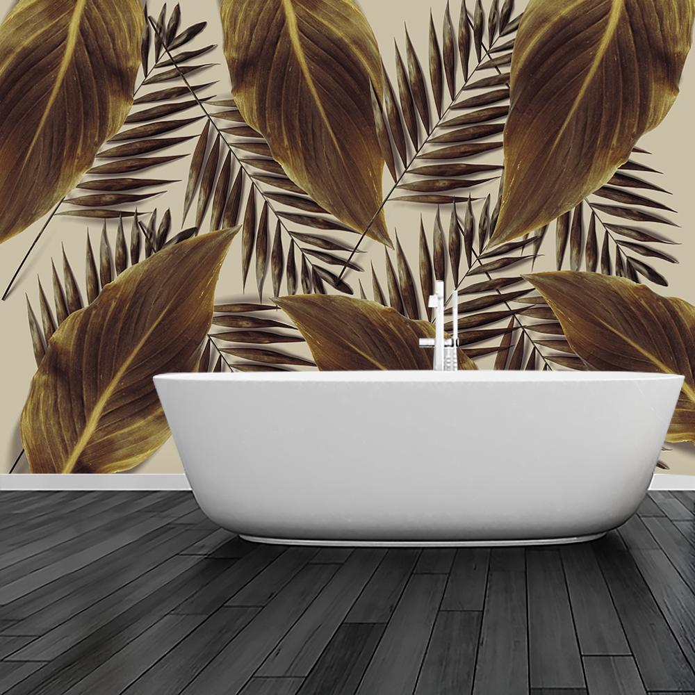 fototapety w liście do łazienki