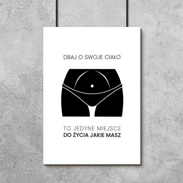plakat dbaj o swoje ciało