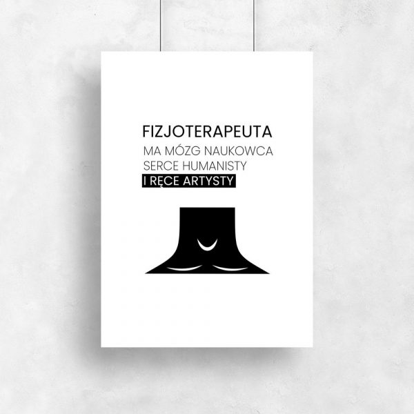 plakat motyw fizjoterapii