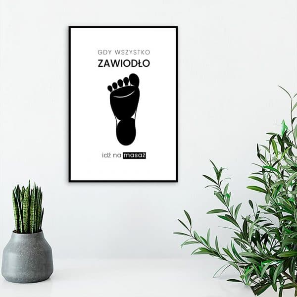 plakat z motywem fizjoterapii