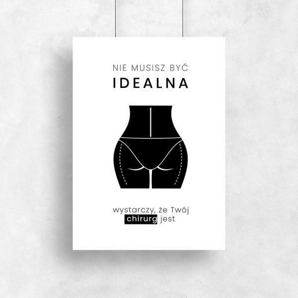 plakat nie musisz być idealna