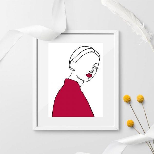 plakat minimalistyczny rysunek
