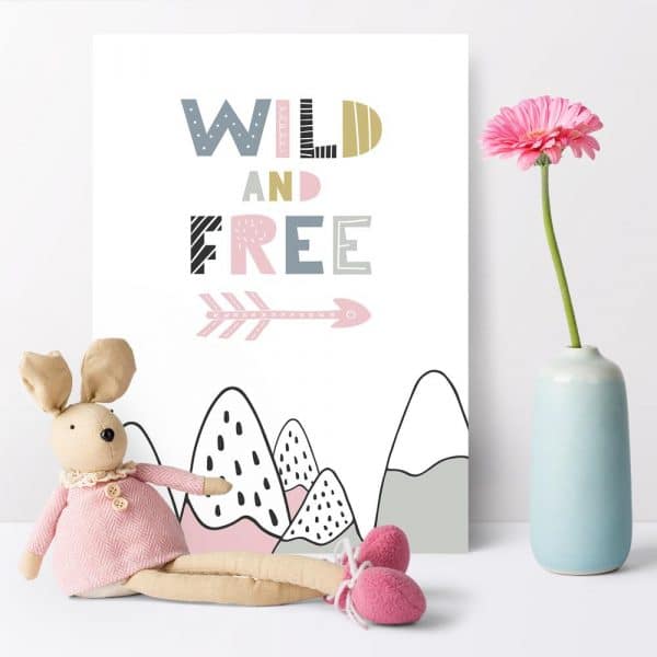 plakat wild and free