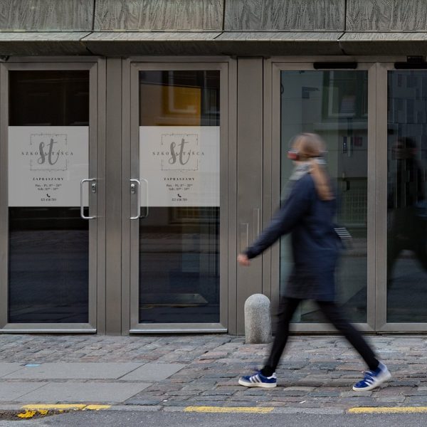 naklejka na witrynę do szkoły tańca