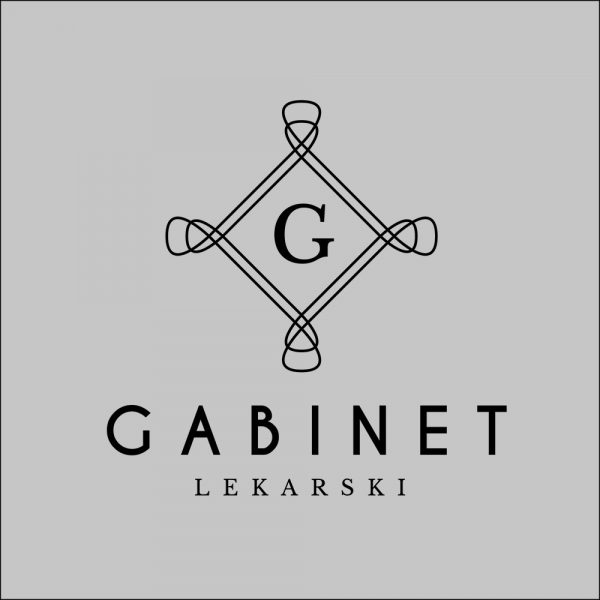 folia na okno z logo gabinetu lekarskiego