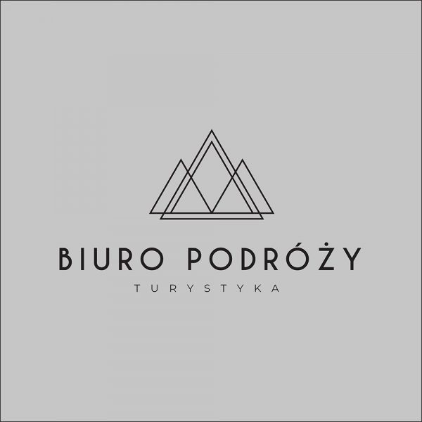 folia na okno z logo biura podróży