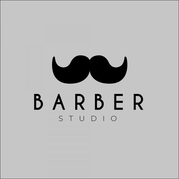 folia na witrynę do studia barberskiego