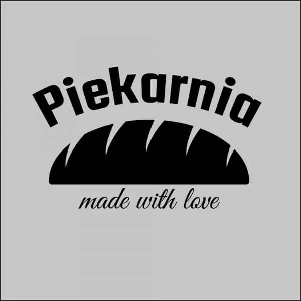 okleina na szybę z logo piekarni