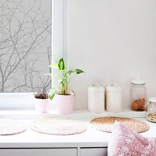 folia matująca szyby gałęzie drzew