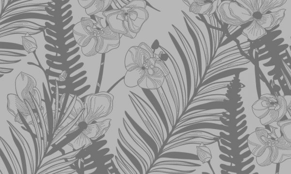 okleina okienna liście tropikalne