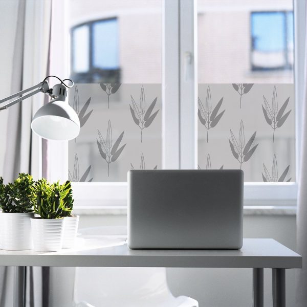 naklejka okienna liście bambusa