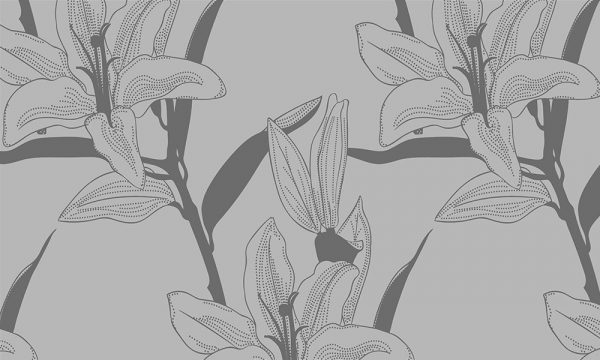 naklejka mrożonka lilie