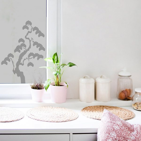 folia mrożone szkło drzewko