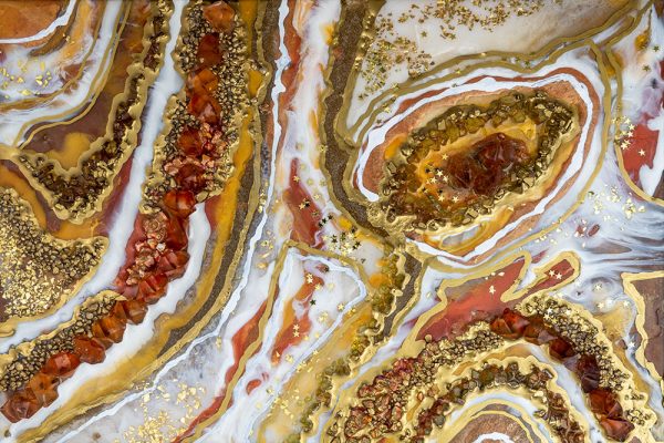 fototapeta pozioma z abstrakcją z żywicy