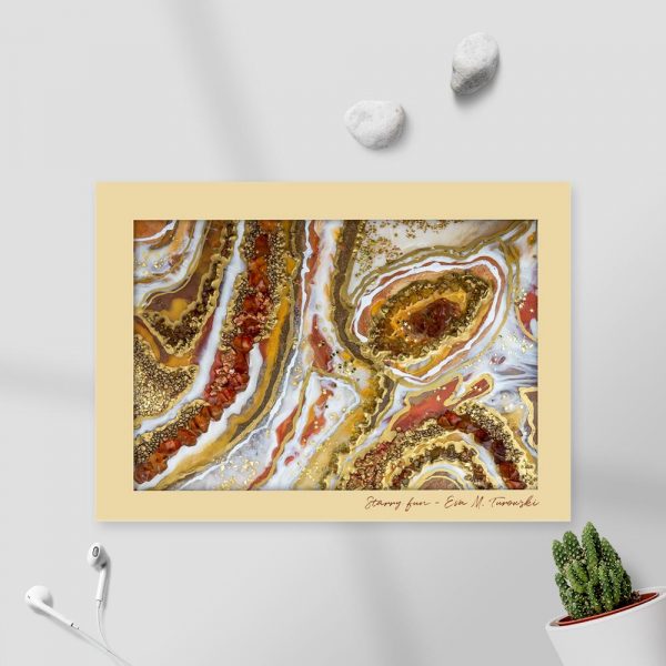 plakat z abstrakcją