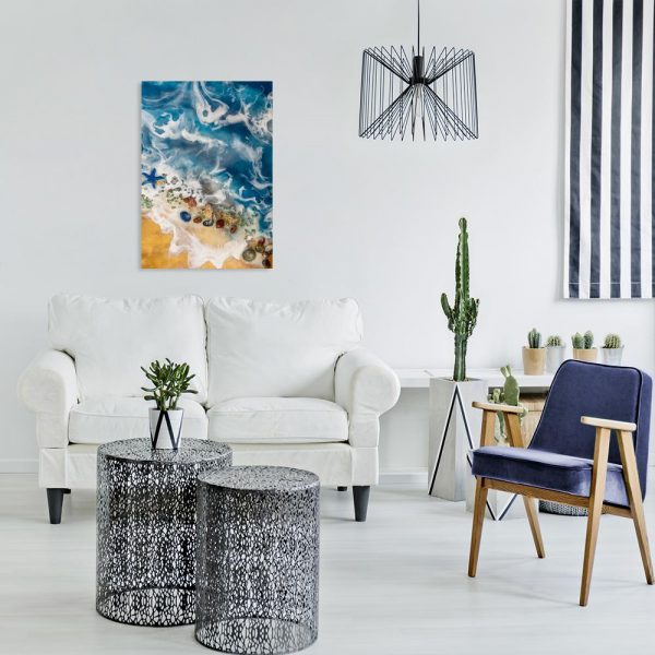 obraz z reprodukcją obrazu wykonanego z żywicy