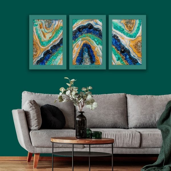 abstrakcyjny tryptyk