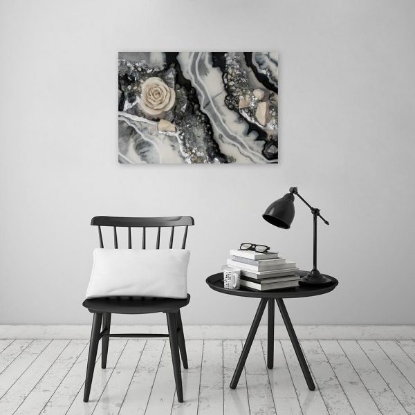 obraz z motywem sztuki z żywicy