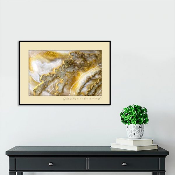 plakat ze sztuką żywiczną