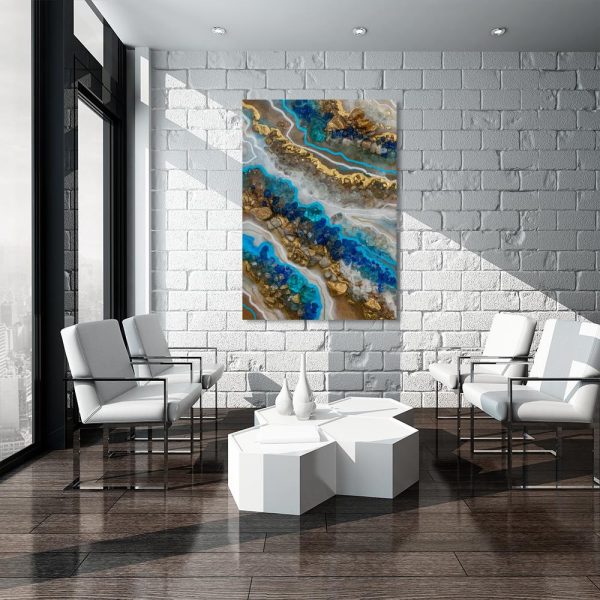 ścienna ozdoba niebieska